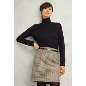 Hobbs Lara Merino Wool Roll Neck Jumper